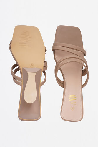 Beige Curve Sandals, Beige, image 2